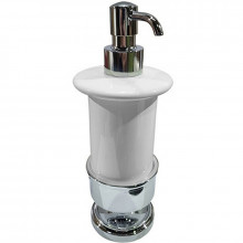 Дозатор для жидкого мыла Tiffany World Bristol TWBR180сr хром/белый
