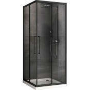 Душевой уголок Abber Schwarzer Diamant AG02080BH 80х80 черный/прозрачное