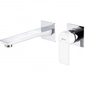 Смеситель для раковины Abber Weiss Insel AF8082W белый/хром