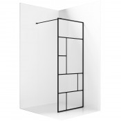 Душевая перегородка Ambassador Walk-in 15031214 110 черный/прозрачное