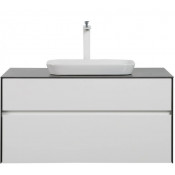 Тумба с раковиной Black & White Universe U907.1000-1 100 подвесная белый/черный