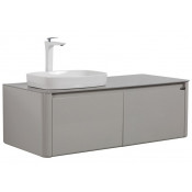 Тумба с раковиной Black & White Universe U915.1200 L 120 левая подвесная glossy light grey