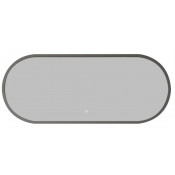 Зеркало Art&Max Bari AM-Bar-500-1200-DS-F 50х120 с подсветкой графит матовый