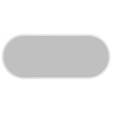 Зеркало Art&Max Bari AM-Bar-500-1200-DS-F-White 50х120 с подсветкой белый матовый