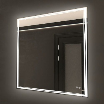 Зеркало Art&Max Firenze AM-Fir-800-800-DS-F-H 80х80 с подсветкой и подогревом