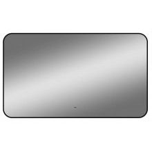 Зеркало Art&Max Siena AM-Sie-1200-700-DS-F 120х70 с подсветкой черный