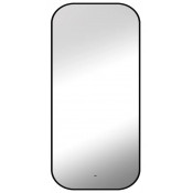 Зеркало Art&Max Siena AM-Sie-600-1000-DS-F 60х100 с подсветкой черный