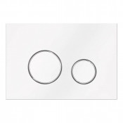 Смывная клавиша Veconi Round VFR-WCH белая