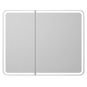 Зеркальный шкаф Art&Max Platino AM-Pla-1000-800-2D-DS-F 100 с подсветкой белый