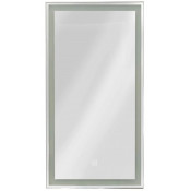 Зеркальный шкаф Art&Max Techno AM-Tec-350-650-1D-R-DS-F-Nero 35 с подсветкой правый черный