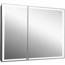 Зеркальный шкаф Art&Max Techno AM-Tec-1000-800-2D-F-Nero 100 с подсветкой черный