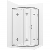 Душевой уголок Ambassador Royal 18015102 120х90х200 хром/белое с рисунком