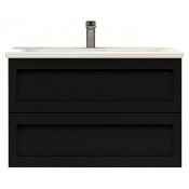 Тумба под раковину Art&Max Platino AM-Platino-1000-2C-SO-NM черный матовый