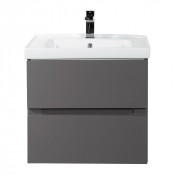 Тумба под раковину Art&Max Techno AM-Techno-600-2C-SO-ZB815 смоки софт