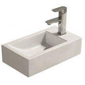 Раковина Art&Max AM-4849-L чаша слева белая