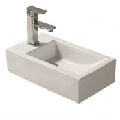 Раковина Art&Max AM-7948-R чаша справа белая