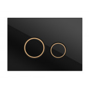 Кнопка смыва Cersanit Twins A64117 черный