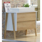 Тумба под раковину Art&Max Maxima AM-Maxima-800-2C-SO-RB rovero bianco