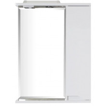 Зеркальный шкаф АСБ-Мебель Бари 9600 60 с подсветкой белый