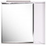 Зеркальный шкаф АСБ-Мебель Бари 9601 80 с подсветкой белый