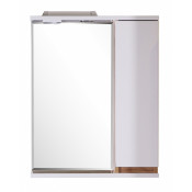 Зеркальный шкаф АСБ-Мебель Марко 10716 60 с подсветкой белый/дуб золотой