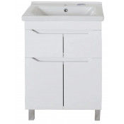 Тумба под раковину АСБ-Мебель Бари 9605 60-2.2 напольная белый