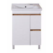 Тумба под раковину АСБ-Мебель Марко 10739 60-2.1 напольная белый/дуб золотой