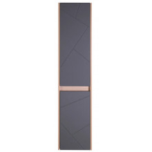 Шкаф-пенал АСБ-Мебель Диана 12036 35 подвесной серый/дуб янтарный