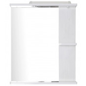 Зеркальный шкаф АСБ-Мебель Орхидея 11545 60 с подсветкой белый/северное дерево