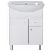 Тумба под раковину АСБ-Мебель Орхидея 11547 60 напольная белый/северное дерево