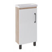 Тумба под раковину АСБ-мебель Адель 9786 40 белый/дуб сонома