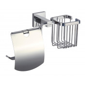 Держатель для туалетной бумаги и освежителя Savol S-L06551A хром