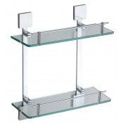 Полка двойная Savol S-6522A хром