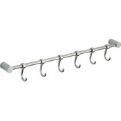 Планка с крючками Savol S-006206 хром