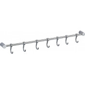 Планка с крючками Savol S-006207 хром