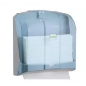 Диспенсер для бумажных полотенец C- и V-сложения Vialli K4T прозрачный