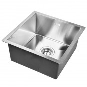 Мойка кухонная Wisent WWS34444 с сифоном GER010 сатин