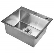 Мойка кухонная Wisent WS36045 с дозатором 405А, сифоном GER010 сатин