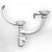 Сифон двойной для кухонной мойки Санпласт Grand 0341-11-24