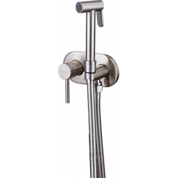 Гигиенический душ со смесителем Allen Brau Priority 5.31005-BN (с внутренней частью) никель браш