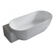 Ванна из искусственного камня NSBath NSB-16805-LG левая белый