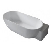 Ванна из искусственного камня NSBath NSB-16805-PM правая белый матовый