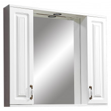 Зеркальный шкаф Stella Polar Кармела SP-00001143 85/С с подсветкой ольха белая