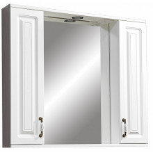 Зеркальный шкаф Stella Polar Кармела SP-00001142 105/С с подсветкой ольха белая