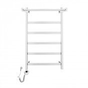 Полотенцесушитель электрический Domoterm Квадро Плюс с полкой П6 500х800 EL хром