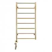 Полотенцесушитель электрический Domoterm Медея П8 400x800 EL золото