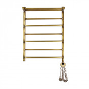 Электрический полотенцесушитель Domoterm Орфей П7 500x700 АБР ER с полкой бронза