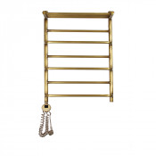 Электрический полотенцесушитель Domoterm Орфей П7 500x700 АБР EL с полкой бронза