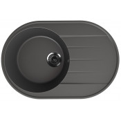 Кухонная мойка Ulgran Quartz Nora 750-09 мокрый асфальт