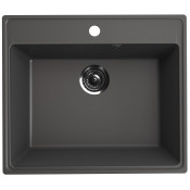 Кухонная мойка Ulgran Quartz Forte 580-09 мокрый асфальт